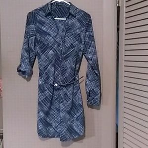 NavyBlue Belted ShirtDress ⭐ Boss!